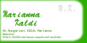 marianna kaldi business card